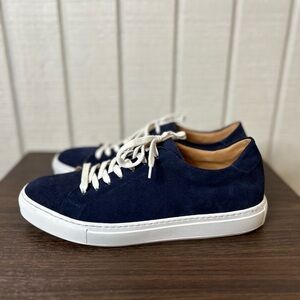 Paul Fredrick Blue Suede Sneakers, size 11.